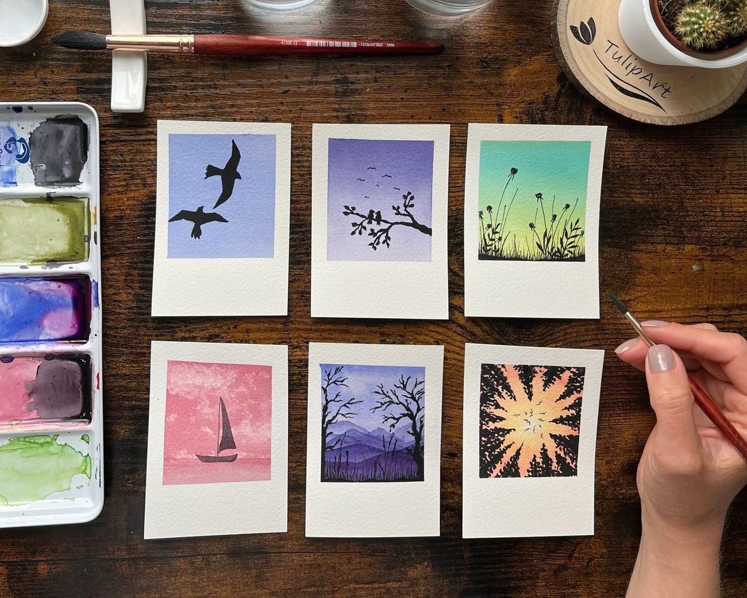 Watercolor Polaroids